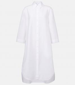 Платье-рубашка Sella из хлопковой смеси Max Mara, Bianco Ottico
