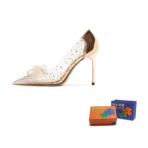 WOXXXN Тонкие каблуки на шпильке женские шампань, цвет Champagne