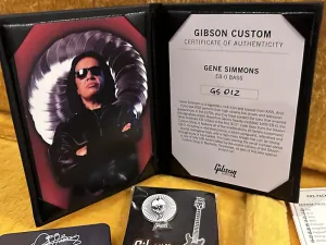 Gibson Gene Simmons Signature EB-0 2023 - Ebony Custom Shop - KISS Demon MIB