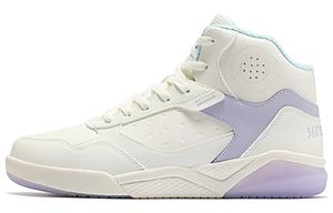 Кеды, скейтборд обувь женская высокая Feather белый/гиацинт 361°