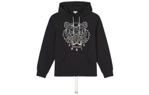 Толстовка Kenzo Paris с капюшоном, черный / белый