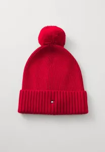 Шапка-Бини essential с помпоном, унисекс. Tommy Hilfiger, Medium Red