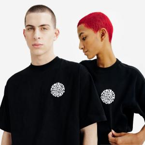 DECATHLON Футболка с графическим принтом для женщин/мужчин — Elementals Black