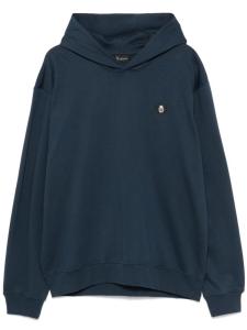 Толстовка с капюшоном и аппликацией логотипа Billionaire, синий