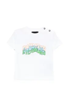 Футболка с графическим принтом John Richmond Junior, белый