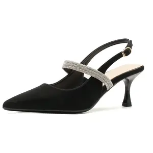 GOSO Стройные каблуки на высоком каблуке женские черные, цвет Black