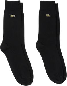 Набор из двух длинных носков Lacoste унисекс, Black