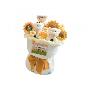 Плюшевая кукла Twisted Treats Cute Puppy Garden Bouquet Dolls высотой 35 см KecoSweet, twisted stick puppy garden-[gold]-shopping bag light string