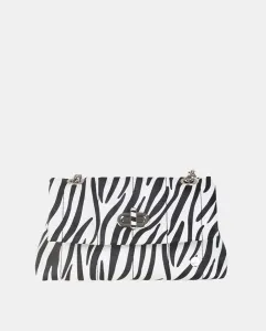 Коктейльная сумка через плечо в стиле зебры Volum, черный