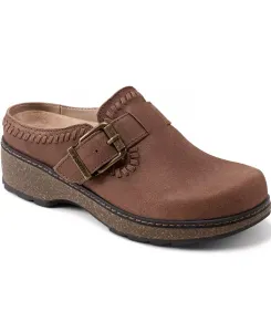 Женские сабо Kay с круглым носком Earth, коричневый