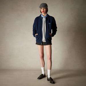 Женский свитер-гонщик свободного покроя Iconic Members Only, темно-синий