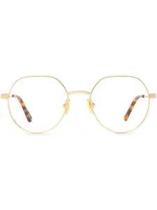 Очки в круглой оправе Chloé Eyewear, золотой