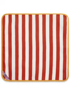 Набор из двух полосатых салфеток в стиле колор-блок, 45х45 см, La Doublej, красный