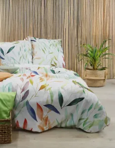 Постельное белье полульняное Provence Cassis Basildon разноцветное 155x220 см + 80x80 см Fleuresse