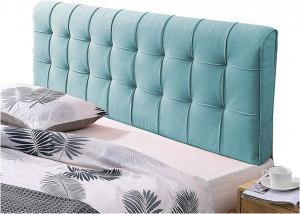 Подушка-подголовник LIANGJUN для кровати без изголовья, подушка для чтения с обивкой для поясницы, наполнитель из губки, моющаяся ткань, 6 цветов, 7 размеров (Цвет: синий, Размер: 135x58x10 см) CHIAPERINI, Blue