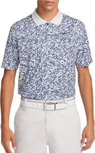 Мужская футболка-поло для гольфа с принтом Dri-FIT Victory+ Nike, Photon Dust/Midnight Navy