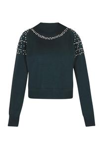 Свитер faina, темно-зеленый