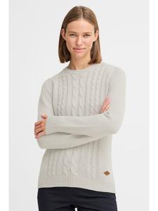 Пуловер Oxmo Strickpullover OXCARRYONE 21301292ME modischer Strickpullover, серый