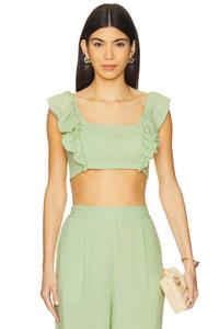 Короткий топ Jocelyn Peixoto, matcha latte