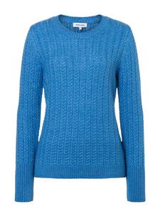 мягкий свитер зимней голубого цвета с косичной вязкой More & More