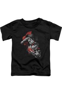 Супермен Моя футболка с коротким рукавом для малышей Gildan, черный