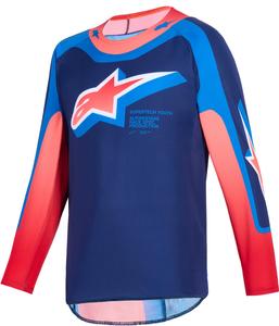 Детская мотокроссовая майка Alpinestars supertech vista, Dark Blue