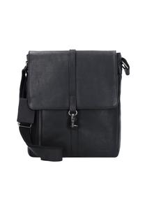 Антикварная кожаная сумка-мессенджер Avery 28 см BURKELY, черный