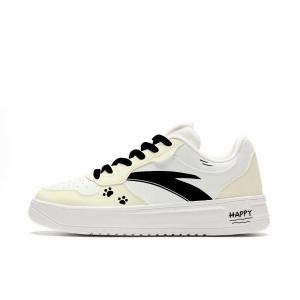 ANTA Легкие следы от сыра, освежающий кампусный стиль, милый, сладкий стиль, нишевые парные белые туфли Synthetic Leather