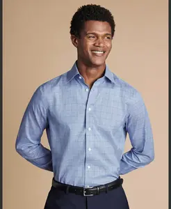 Мужская классическая рубашка Slim-Fit Charles Tyrwhitt, синий