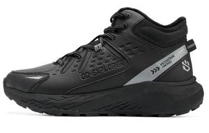 Повседневные туфли мужские высокие, черные/угольно-серые QIAODAN, Black/Coal Gray