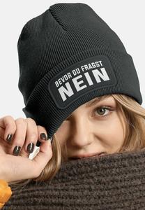 Шапка MoonWorks Beanie, Dunkelgrau/Mottled Dark Grey