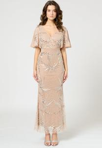 Платье BEAUUT EMBELLISHED SEQUINS, Taupe Blush/Taupe