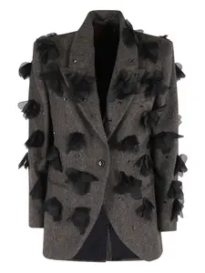 Куртка с цветочными аппликациями Marella, коричневый