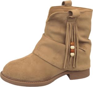 Винтажные женские массивные ботинки. Верхний материал гладкий и дышащий, а подкладка мягкая и комфортная. Подошва противоскользящая и прочная. Clolinde, Khaki