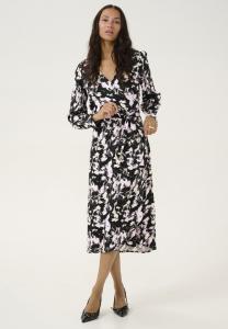 Платье Kaffe KALURA, Black Pink Graphic Strokes/Black