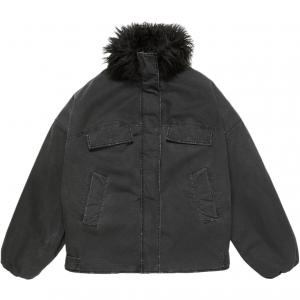 Пуховая куртка FW25 для женщин Acne Studios, черный