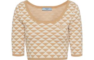 Трикотаж женский бежевый Prada