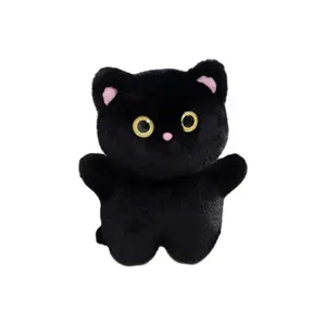 Очаровательная и послушная милая кукла котенок в слюнявчике плюшевая кукла высота 35см MENGXIAOZAI