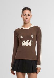 Топ Another Cotton Lab Long sleeved top, Chocolate/Brown