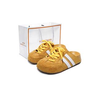 Yang Nianhua Женские тапочки с резиновой подошвой, бесшумные, нескользящие, быстросохнущие, с закрытым носком - желтая сумка для покупок, цвет Yellow Shopping Bag