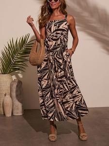 Длинное платье Milan Kiss, черный/бежевый