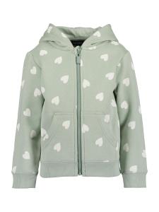 Толстовка с капюшоном на молнии BLUE SEVEN, пастельно-зеленый