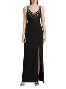 Платье-колонна April, украшенное кристаллами Cinq à Sept, черный