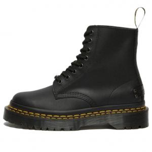 Мужские ботинки Dr. Martens 1460 Bex кожаные с двойной строчкой, черный