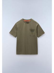 Футболка S-Fanes Ss зеленого цвета Napapijri