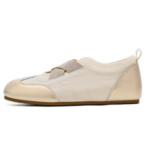 Hotwind Золотые женские балетки Мэри Джейн, цвет Gold