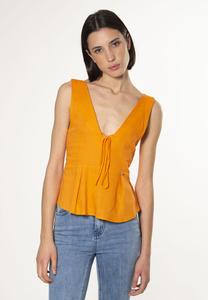 Топ PLUNGE INFLUENCER, оранжевый