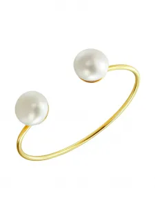 Браслет с жемчугом из пресной воды OBSIDIAN, золотой