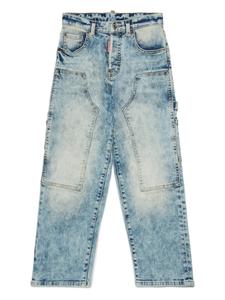Джинсы DSQUARED2 KIDS с широкими штанинами, синий