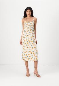 Повседневное платье PCNYA STRAP MIDI SMOCK DRESS Pieces, кремовый